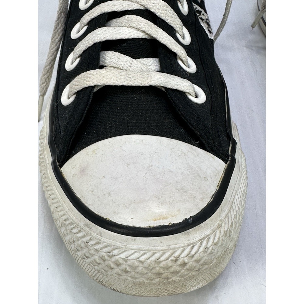 Converse Chuck Taylor All Star Black Houndstooth Canvas High Top Sneakers US 9 - Picture 3 of 16